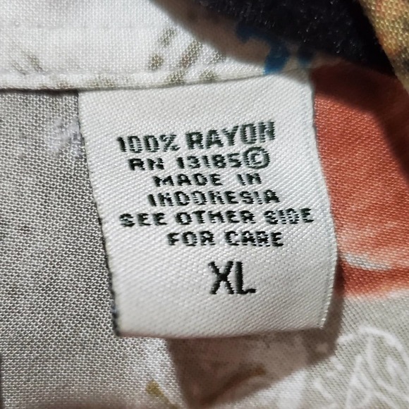 Batik Boy Tropical SS Button Up Shirt Vacation Beach Flamingo Pineapple Men's XL - Picture 12 of 12